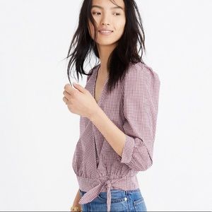 Madewell Purple Gingham Shirt